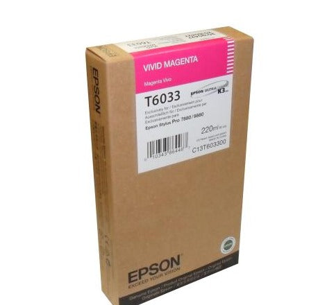 T603300 EPSON ULTRACHROME VIVID MAGENTA K3 FOR STYLUS PRO 78