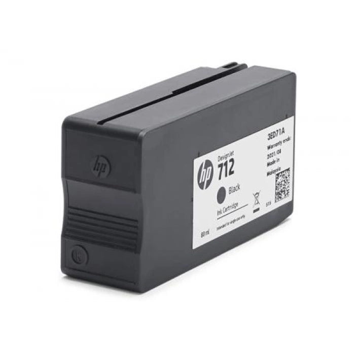 HP 712 80ml Black Ink Cartridge