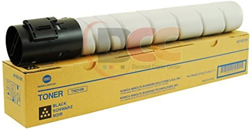 Konica Minolta Genuine OEM TN216K (TN-216K) Black Toner Cartridge (29K Yld)