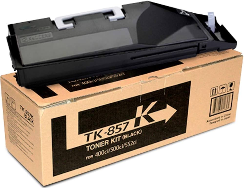 Kyocera Mita Genuine OEM TK857K (TK-857K) Black Toner Cartridge (25K YLD) (aka 1T02H70US0  TK859K  TK-859K)