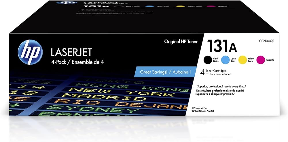 HP 131A CMYK QUAD LASERJET TONER CRTG