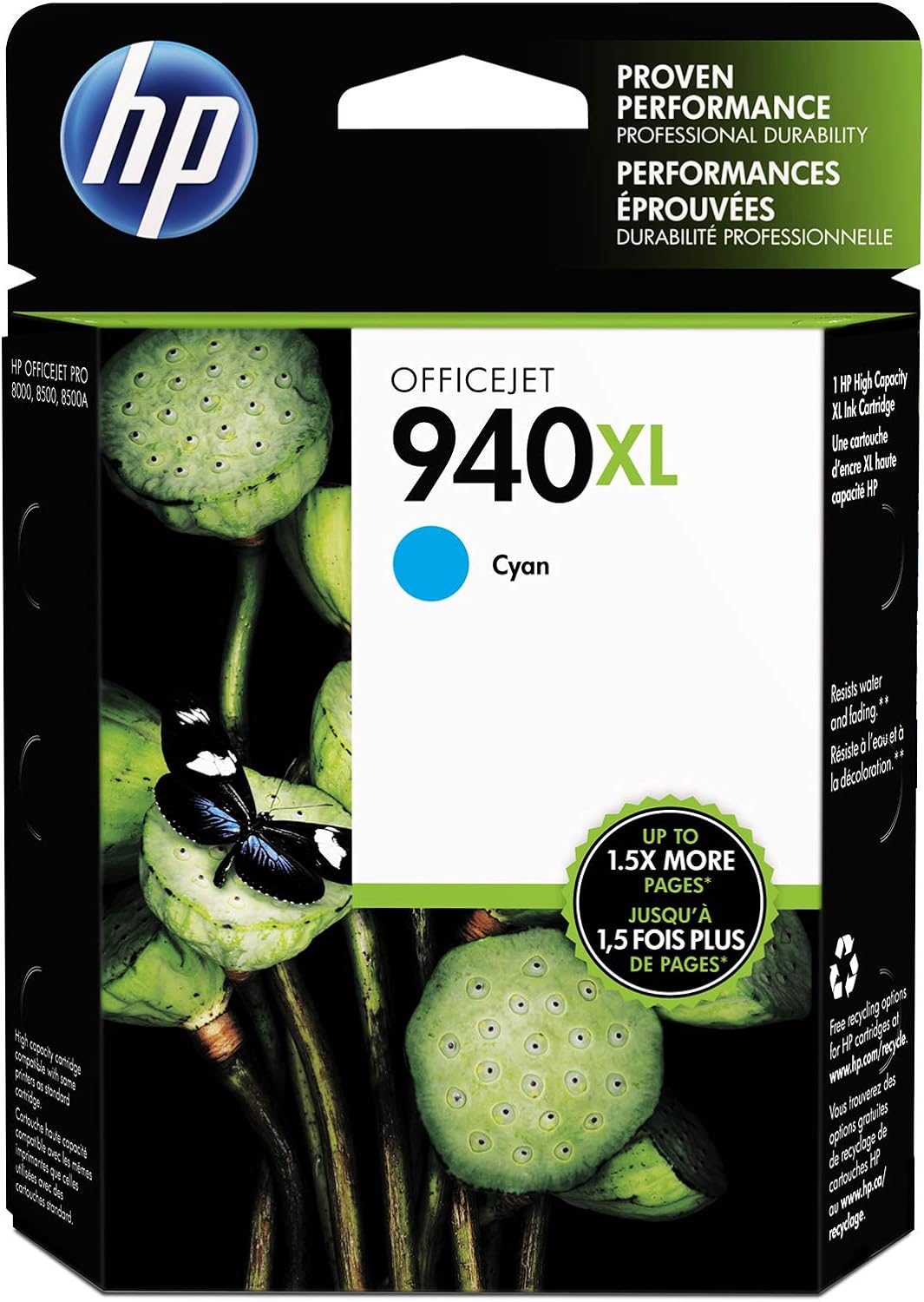 C4907AN#140 HP #940XL CYAN OFFICEJET INK CARTRIDGE