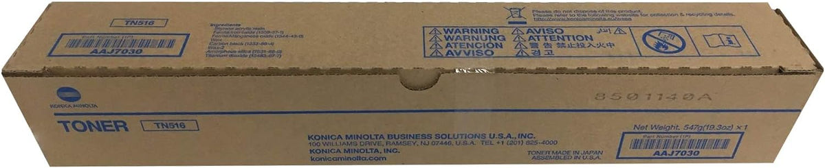 Konica Minolta Genuine OEM (TN-516  TN516) Black Toner Cartridge (26K YLD)