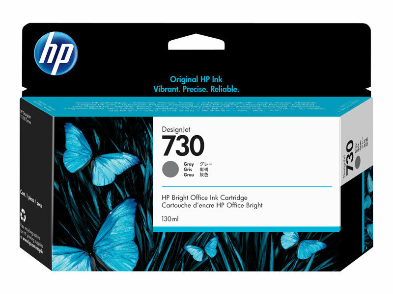 HP 730 130-ml Gray Ink Crtg