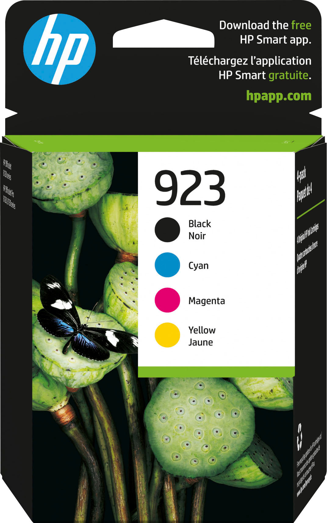 HP 923 CMYK Ink Cartridge 4-Pack