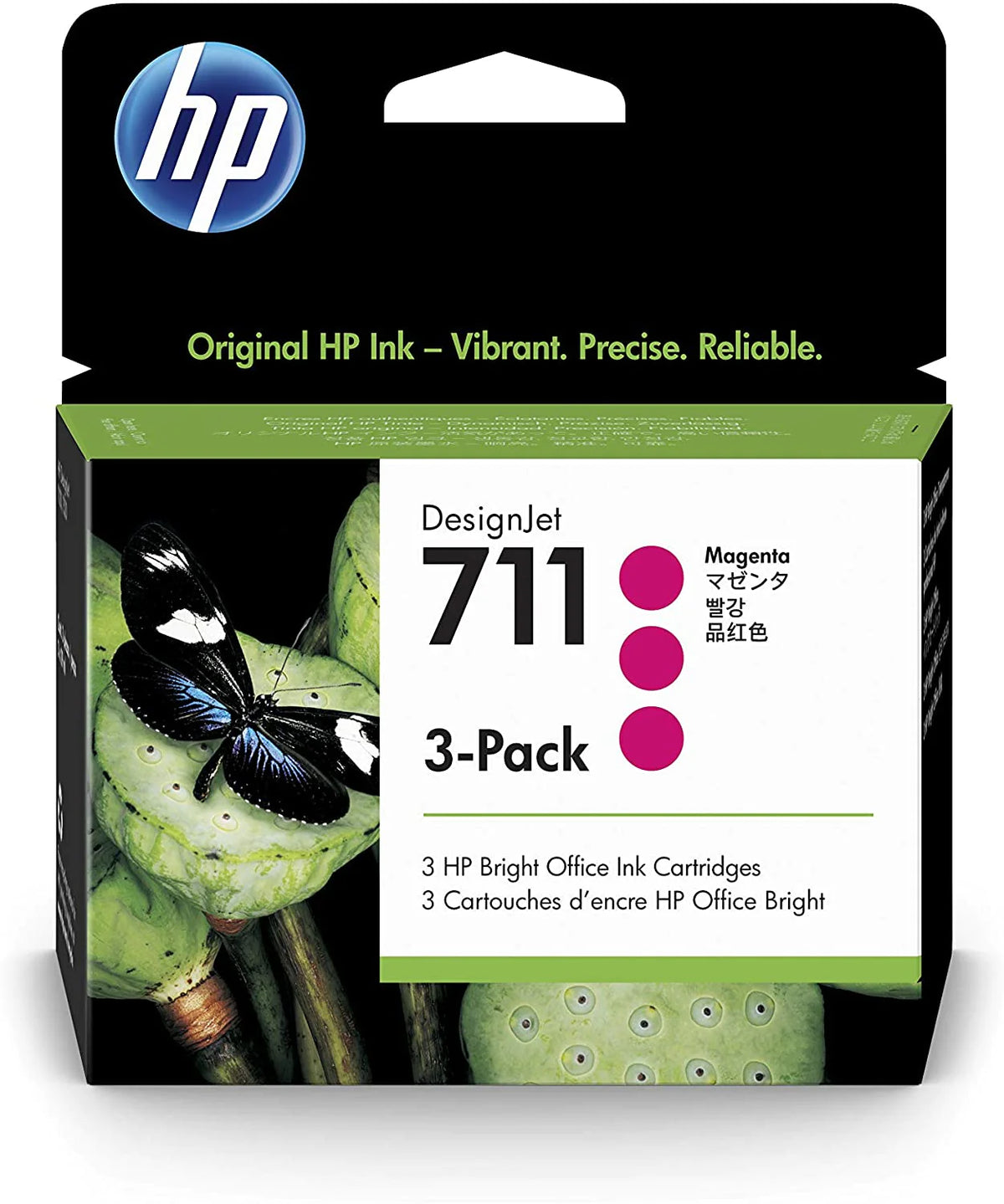 HP 711 3-Pack 29-ml Mag Ink Cartridge