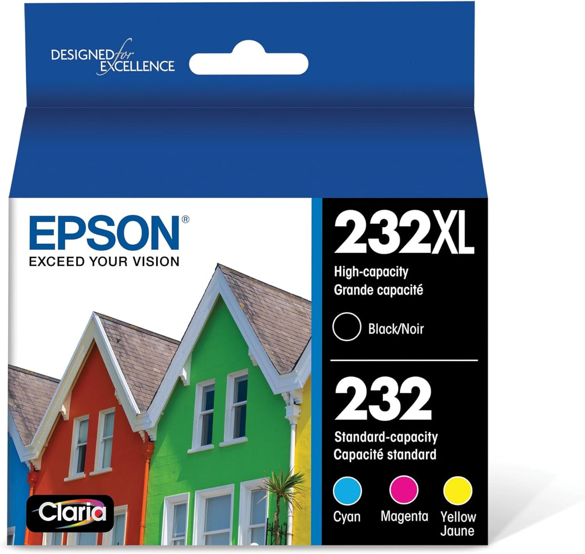 T232XL-BCS Epson T232 Black and Color Combo Ink Cartridges,