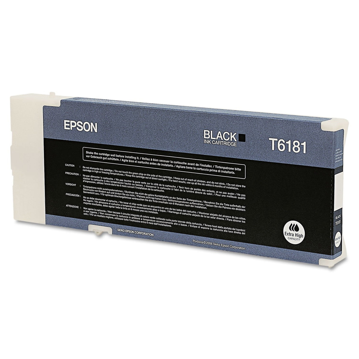 T618100 EPSON BLACK INK, EXTRA HIGH CAPACITY, B500N