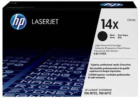 HP 14X (CF214X) Black High Yield Original LaserJet Toner Cartridge