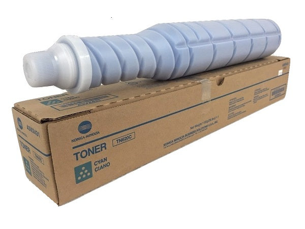 Konica Minolta Genuine OEM TN620C (A3VX431) Cyan Toner Cartridge (70K YLD)