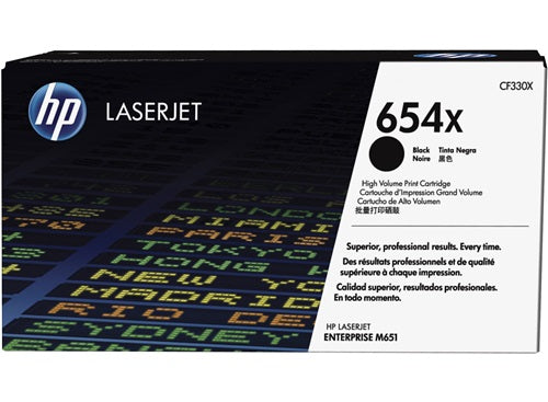 HP 654X Black LaserJet Toner Cartridge