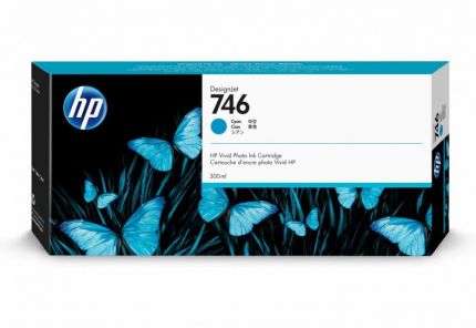 HP 746 300-ml Cyan Ink Crtg