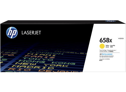 HP 658X Yellow LaserJet Toner Cartridge