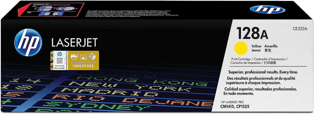 compatible hp CE322A (128A) Yellow toner cartridge - toners.ca
