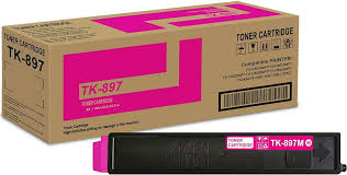 Kyocera Mita Genuine OEM TK897M (TK-897M) Magenta Toner Cartridge (6K YLD) (1T02K0BUS0)