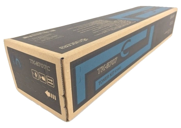 Kyocera Mita Genuine OEM TK8707C (TK-8707C / 1T02K9CUS001) Cyan Toner Cartridge (30K YLD)