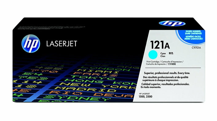 C9701A HP #121A CYAN CLJ 1500, 2500 SMART PRINT CARTRIDGE 4K