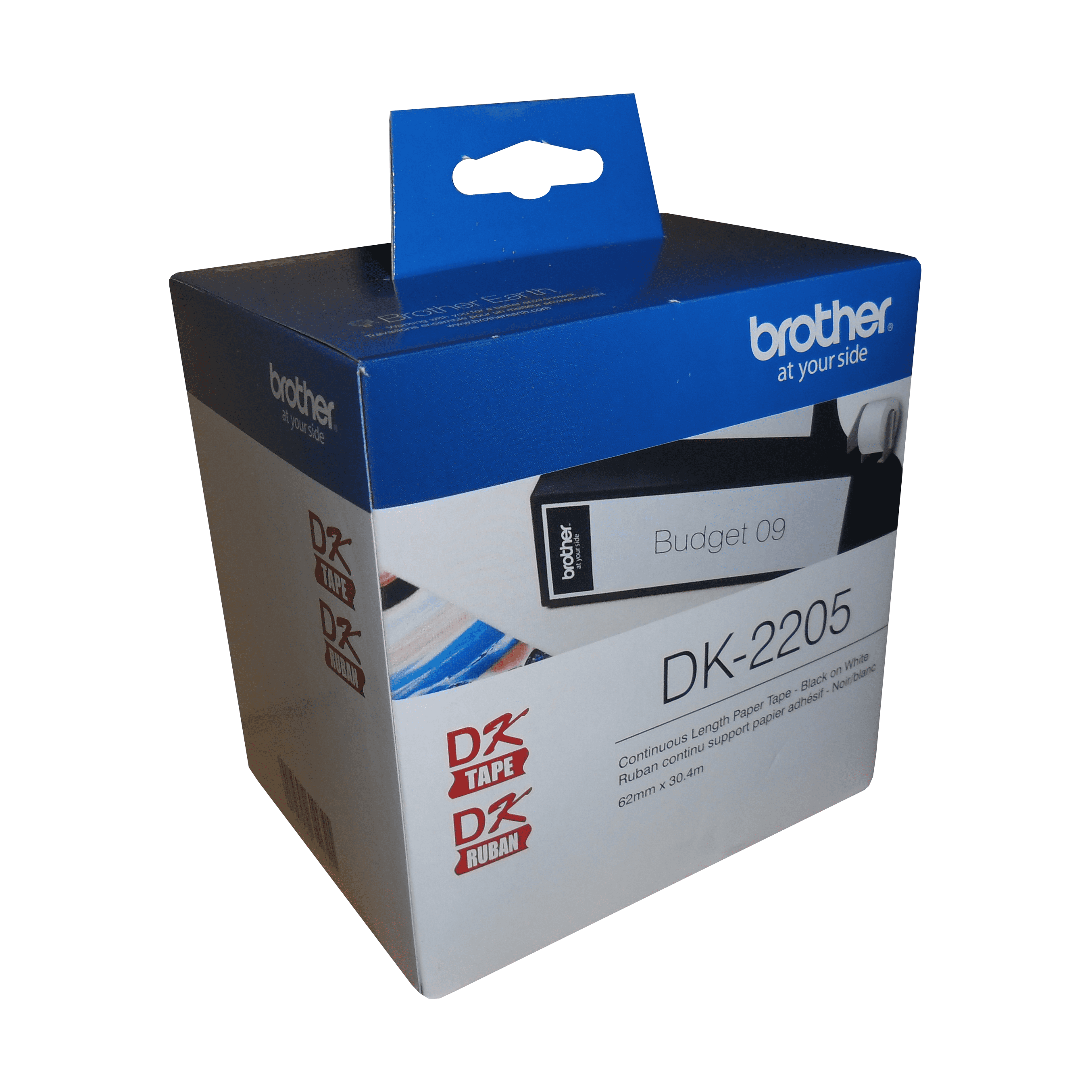 brother-dk-2205-black-white-continuous-length-paper-tape-2-4-x-100-62-mm-x-30-4-m  toners.ca