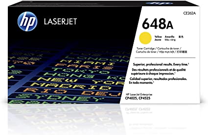 HP CE262A 648A Laser Toner Cartridge Yellow 11K - toners.ca