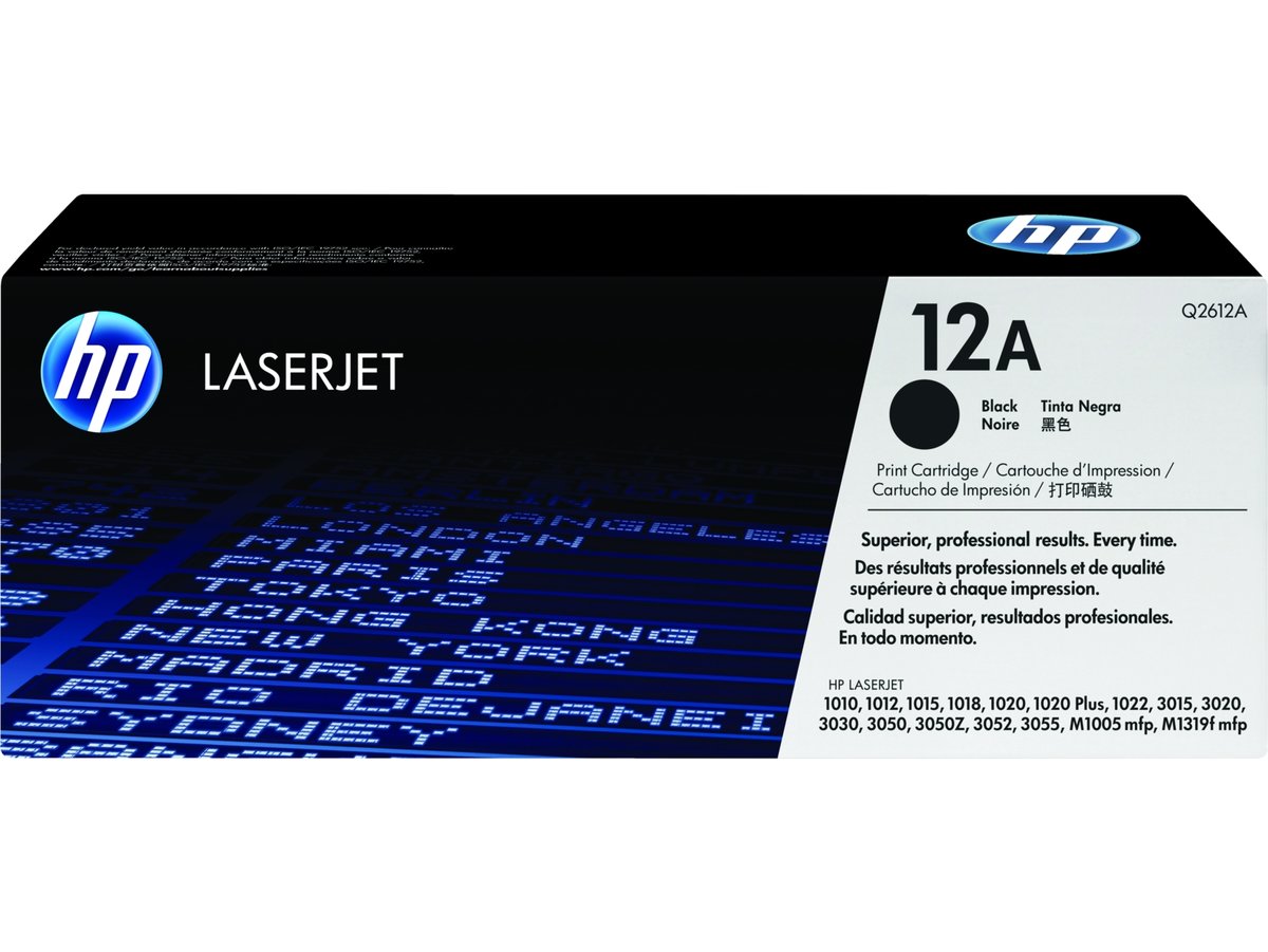 HP q2612a LaserJet 1020 Toner Cartridge, Genuine OEM - toners.ca  toners.ca